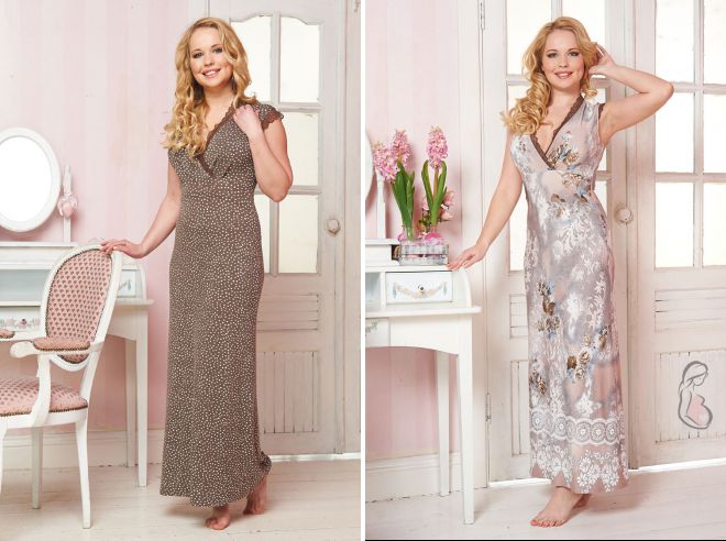 длинная ночная сорочка в пол