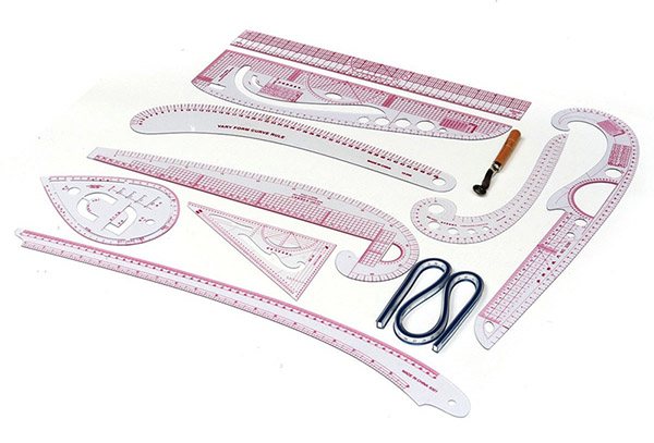 набор лекал для кройки и шитья