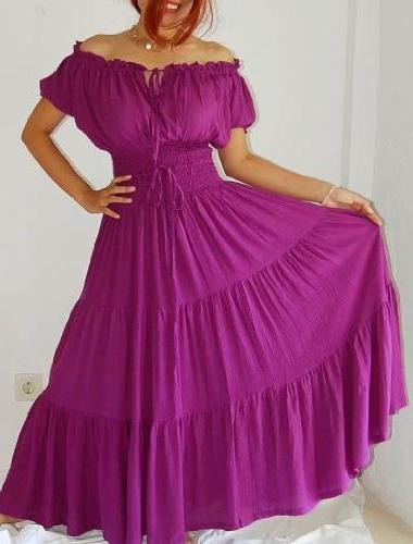 платье крестьянка