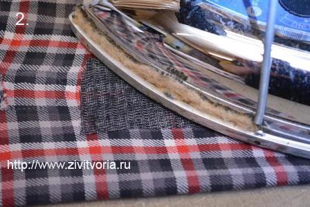 приклеивание флизелина на ткань