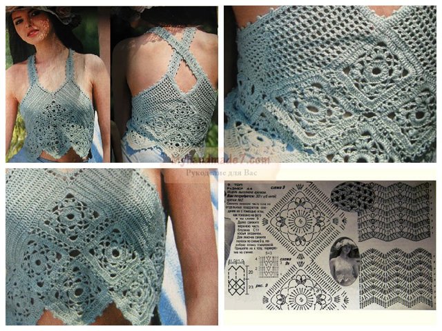 Схемы летних кофточек крючком: фото и видео-советы по вязанию
