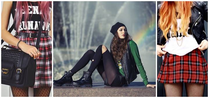 стиль гранж в одежде для девушек