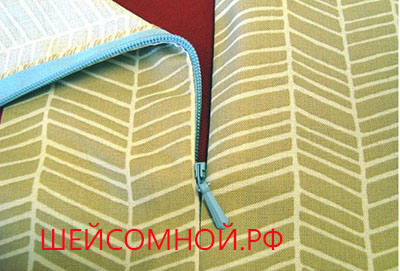 вшить потайную молнию на спине