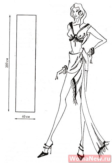 выкройка танцевальной юбки