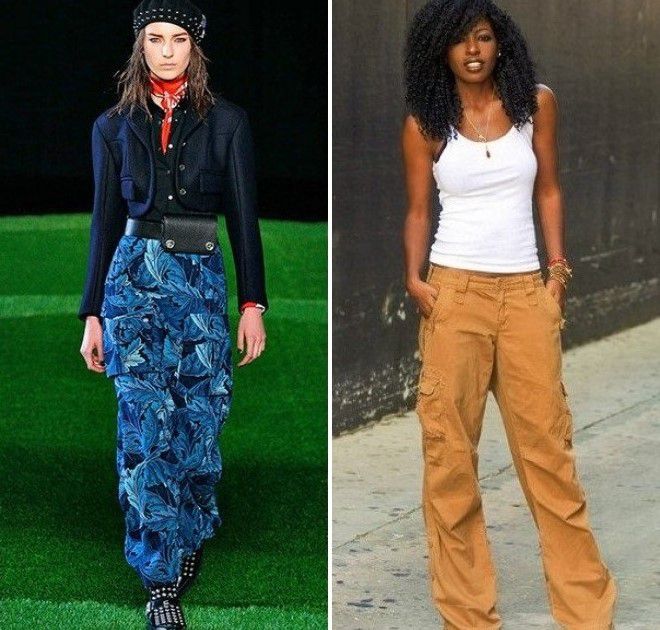 женские брюки в стиле милитари